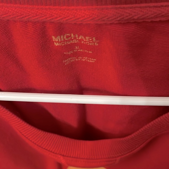 Womens Michael Kors Red Sweatshirt Size XL. Worn one time - Picture 2 of 3